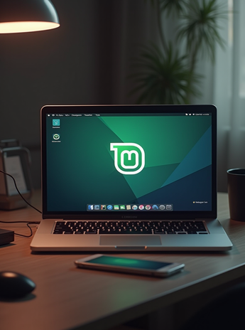 Laptop mit Linux Mint