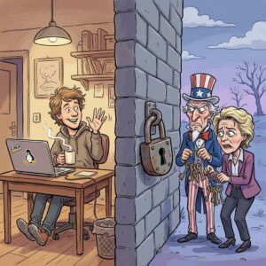 Bild: Uncle Sam und die rote Königin versuchen erfolglos in deine Cloud zu kommen