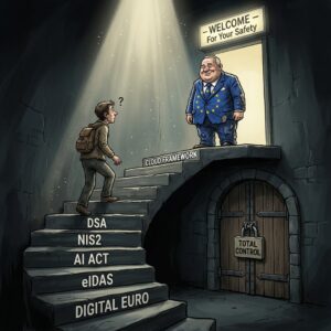 Die Act-Treppe in die Eu-Cloud