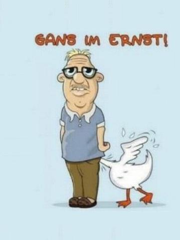 Gans im Ernst