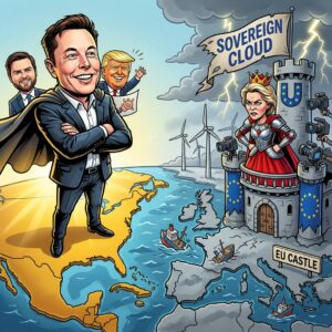 Musk lacht über das meer