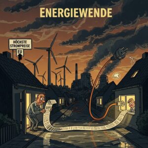 Bild: Die Energiewende. Kugel Eis oder die Stromrechnung