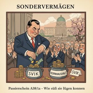 Bild: Karikatur Sondervermögen 