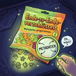 Comic - Gimibärchentüte unter der Lupe. Metadaten.